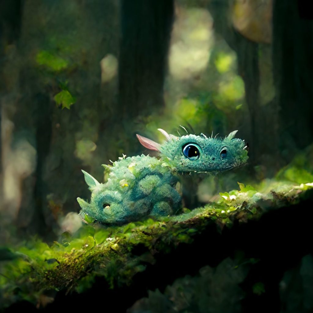 Frank3D baby dragon in wooded crevice fb476b22 4151 4fbc a1f6 5c10d36deccc