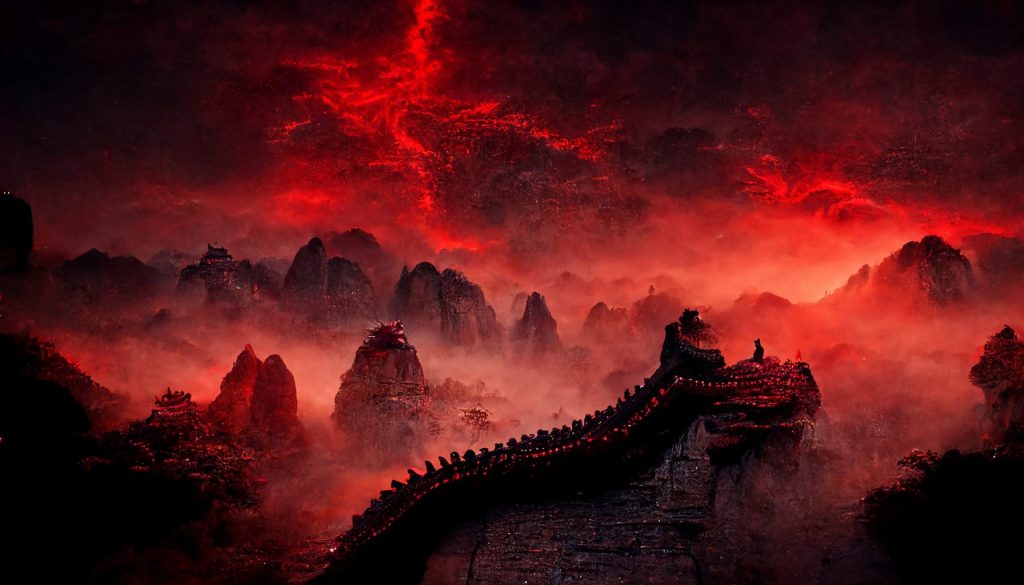 Frank3D Asian dragon physiology Great Wall of china red lightin 33c447a9 eed2 44cb 8186 7da530a8f463