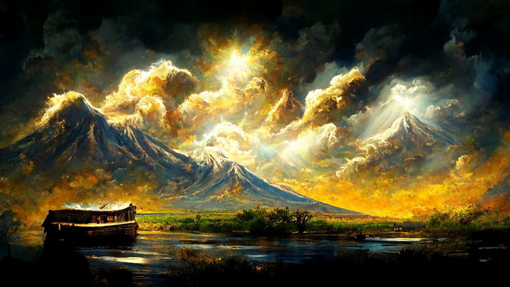 Frank3D Noahs ark on top of mount Ararat flood sunshine leonid 869f05fa fed9 4105 a05b 81d14d3db18e