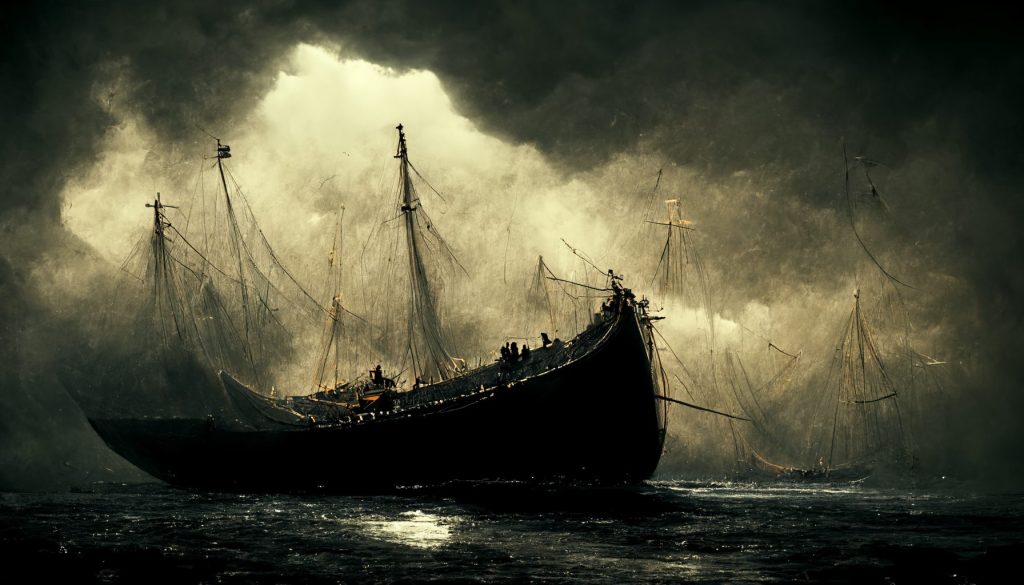 Frank3D elegant Viking war ship oil painting film noir dramatic 9d11a214 dfc6 4901 9c20 12f57aa4bcb0