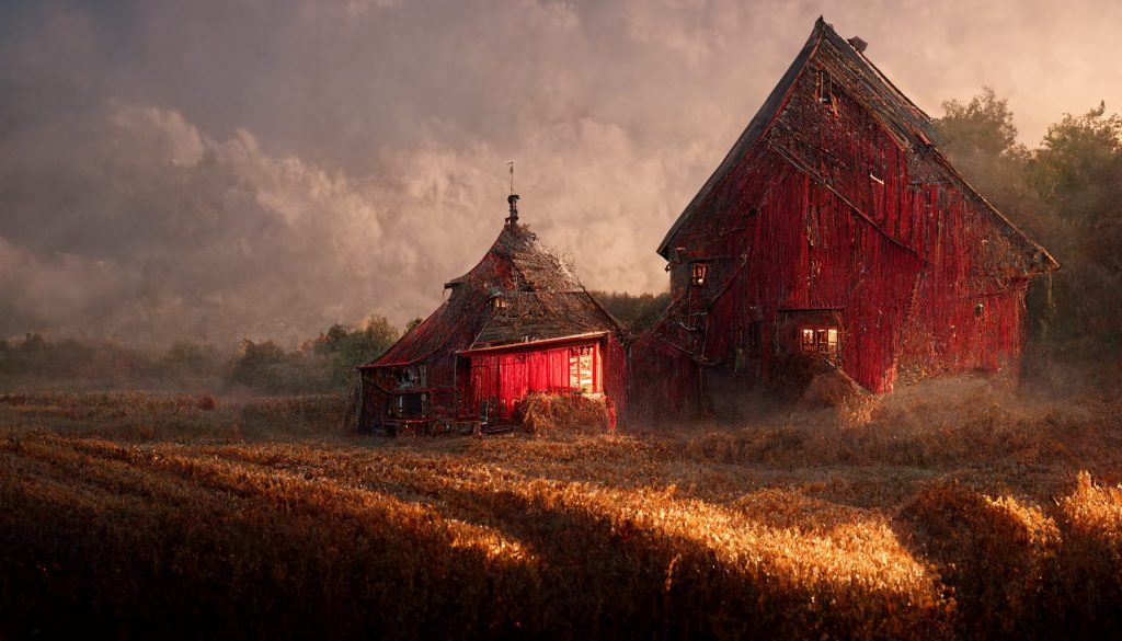 Frank3D old red barn at harvest time low cinematic lighting re 46e5f0b5 992e 4fb7 aea0 1008d31e51c7