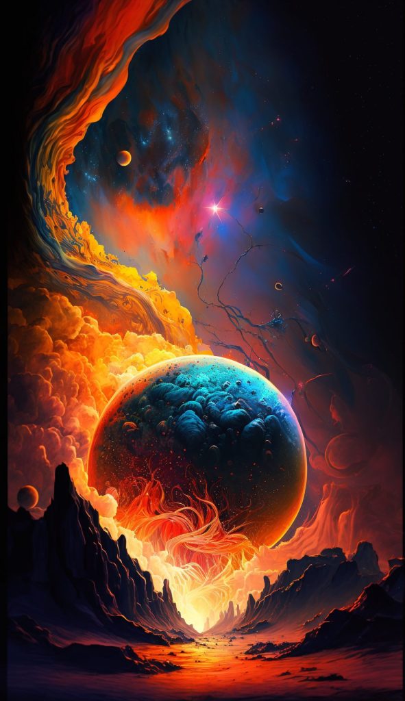 Frank3D Molten Celestial Event vibrant cosmic surreal depiction d7e1f0dd c7f5 42dd 9c77 a7ba76411394 1